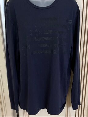 Denim and supply Long-Sleeve Crewneck Shirt - Navy
